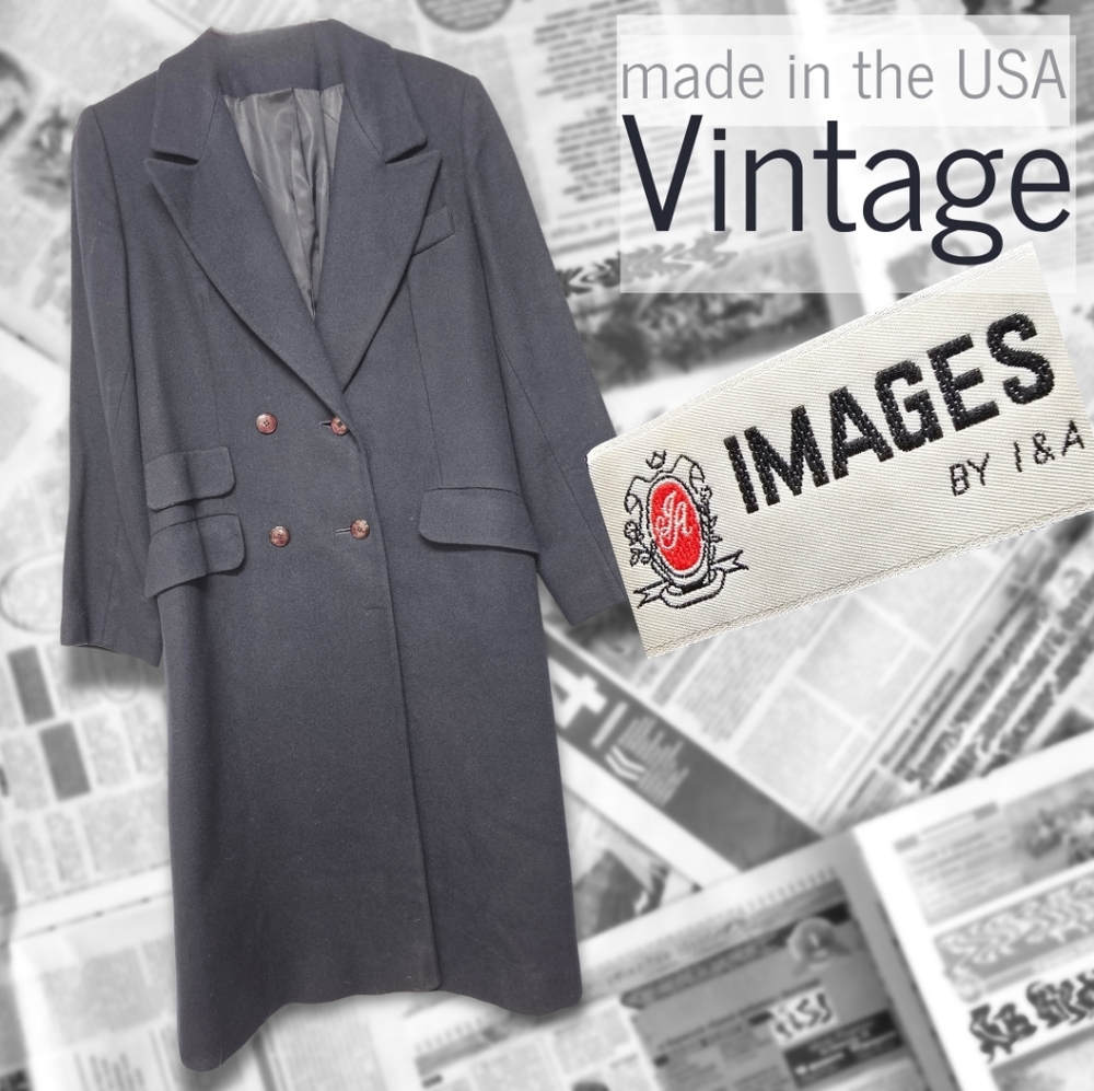 Vintage Wool Trench Car Coat